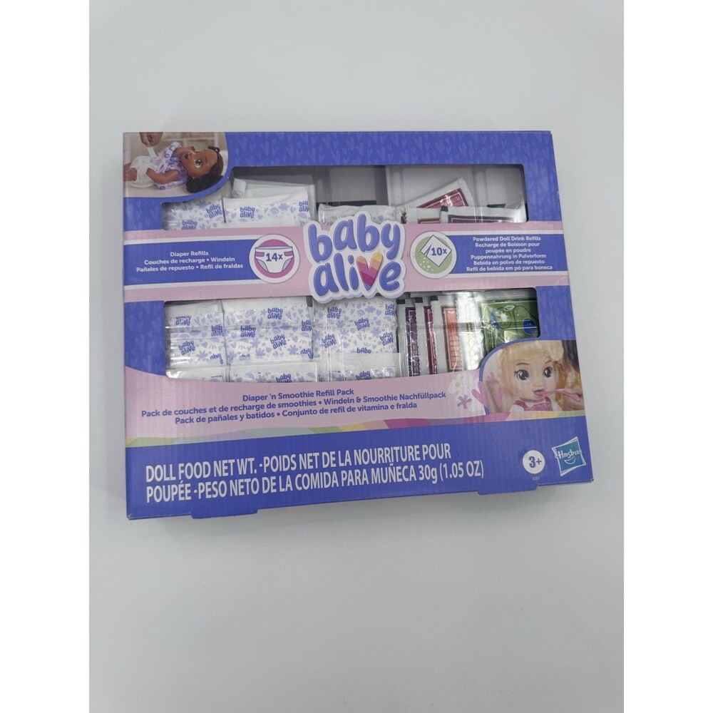 Baby Alive Diaper & Doll Food Refill Pack 11 Diapers 8 Doll Food Multicolor 3+